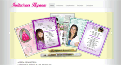 Desktop Screenshot of invitacioneshispanas.com