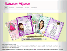 Tablet Screenshot of invitacioneshispanas.com